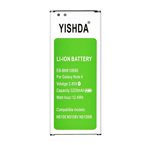 Yishda note 4 battery, 3220mah li-ion replacement batte…