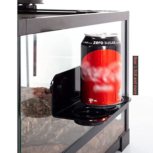 WACOOL Reptile Ledge, Acrylic Gecko Feeding Ledge with 6PCS