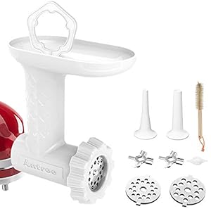 Food Meat Grinder Attachments for KitchenAid Stand Mixers, Durable Meat Grinder, Sausage Stuffer Attachment Compatible…