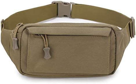 Men Fanny Pack Chest Shoulder Bag With 3 Pockets Nylon Minitary Waist Bag BY Ruwuin
