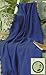 Cobalt Blue Eco2Cotton Afghan Throw Blanket 50