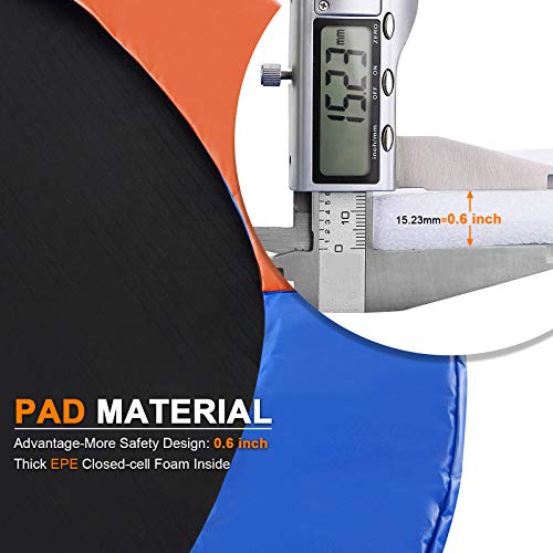 Exacme Trampoline Replacement Safety Pad Round Spring Cover, No Slots