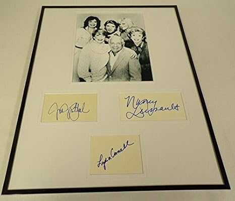 Too Close For Comfort Cast Signed Framed 16x20 Photo Display At