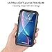 Yuker iPhone XR Waterproof Case, Anti-Scratch Built in Screen Protector, Full Body Protection, IP68 Certified with Face ID Dirtproof Shockproof Snowproof Case for iPhone XR 6.1 inch (Black/Clear)