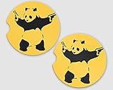 Banksy Panda Car Coaster – Cup Holder Coaster For