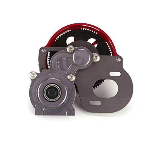 Aluminum Transfer Case Transmission Gearbox for 1/10 Monster Truck RC Car Crawler AXIAL SCX10 RC4WD REDCAT Accessories