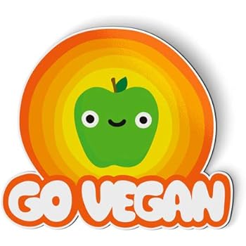 AK Wall Art Go Vegan - Magnet - Car Fridge Locker - Select Size