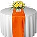 OurWarm Orange Satin Table Runner 12"x 108" (Inch) Wedding Party Table Decoration