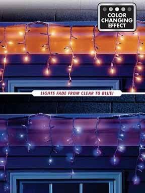 Celebrations Icicle Lights Clear To Blue 6' Ul Fuse Ace No. 9802315