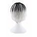 Fashion Charm Women Ladies Short Mix Grey Natural Hair Wigs