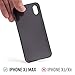 totallee Thin iPhone Xs Max Case, Thinnest Cover Ultra Slim Minimal - for Apple iPhone Xs Max (2018) (Frosted Black)