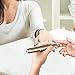 Belle 20000RPM Rechargeable Electric Nail Drill, Newest Unique Portable Nail Drill Electric Nail File Manicure Pedicure Machine for Acrylic Gel Nails, Champagne Gold