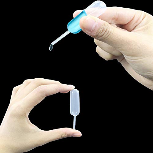 200Pcs Cupcake Pipettes 4ml Plastic Squeeze Transfer Pipettes for Strawberries Chocolate Ice Cream Mini Dropper Heart Flowers Standard - Thumbnail 2