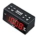 Peakeep Little Digital Alarm Clock FM Radio with 1.2 Inch Display and 2 Dimmer, Battery Memorization, Snooze and Sleep Timer, Easy Set