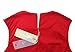 KILLREAL Women's Sleeveless Retro Vintage Polka Dot Christmas Party Dress Red Large
