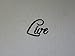 Live Word Fancy Script Metal Wall Art