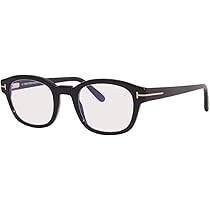 Amazon.com: Tom Ford TF5808B Blue Block Eyeglasses 001 Black 49mm 