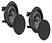 4) NEW Pyle PDIC81RDBK 250W 8 Inch Flush In-Wall In-Ceiling Black Speakers Fourthumb 2