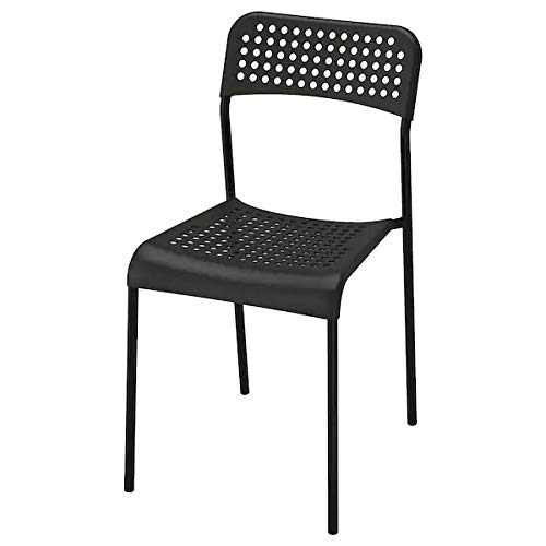 Ikea ADDE Polypropylene plastic Chair, Black Amazon.in Home & Kitchen