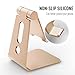 Multi-Angle Adjustable Phone Stand, Skomet iPhone Stand, Cradle, Dock, Holder iPhone 7 6 6s Plus 5 5s 5c Charging and Android Smartphone Devices - Gold