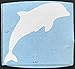 Retractable Screen Door Decals (Stickers) - 5 per Package - Keep Children Safe - Alert Birds, Dogs, Kids - Warn, Protect, Window Safety - Dolphin (White)