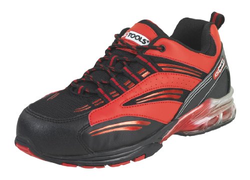 Zapatillas de seguridad (con cámara de aire, talla 43), color rojo