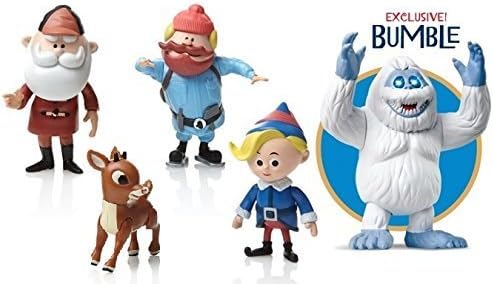 Rudolph the Red-Nosed Reindeer 50th Anniversary Talking Figures Set of 5 including Bumble