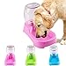 POPETPOP Automatic Pet Feeder – Dog Drinking Fountain Cat Water Dispenser Station Pet Water Bowl – Creative Pets Waterer for Small Dogs Cats – 500ml (Pink)thumb 3