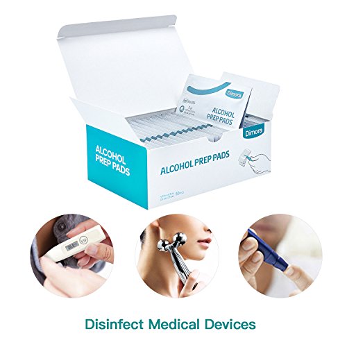 image for Dimora Large Size Sterile Alcohol Prep Pads,Square Cotton Pads, Indivi