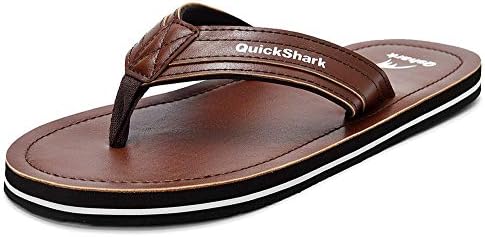 mens leather flip flops size 14