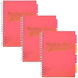 Pukka Pad, Blush 5-Subject Divider Notebook 3-Pack