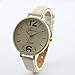 Start Women Faux Thin Leather Band Net Color Elegant Wrist Watch -Mint Green