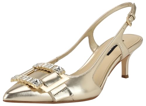 Nine West Women’s Neeri Pump, Gold 710, 9.5