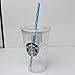 KKMO 12 PCS BPA-Free Reusable Plastic Thick Drinking Party Stripe Straws for Mason Jar Yeti