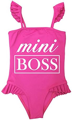 Mini Boss One Piece Swimsuit for Your Adorable Little Girls and Kids Proudly Made in USA by Mia Belle Baby