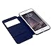 Nouske Smart Touch Case S-View Window Flip Cover/Magnetic Closure/Stand/TPU bumper/360 Protection for 5.5 inch iPhone 6 Plus/iPhone 6S Plus, Navy Blue