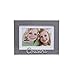 Malden International Designs 4x6 or 5x7 Cousins Distressed Expressions Picture Frame Silver Finish Cousins Word Attachment Gray Textured Wood Grain Finish MDF Frame White Beveled Mat