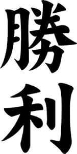 Amazon.com: Victory Shouri Japanese Kanji Character Symbol Vinyl Decal