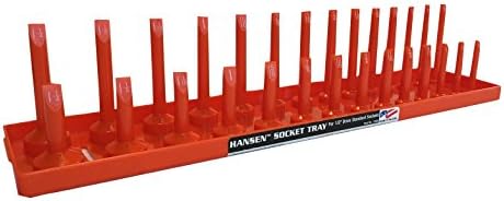 Hansen GlobalHansen 1205 1/2" Drive Standard Regular & Deep Socket Holder - Orange