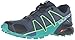 Salomon Women's Speedcross 4 Trail Running Shoes, Slate Blue/Spa Blue/Fresh Green, 8 D US