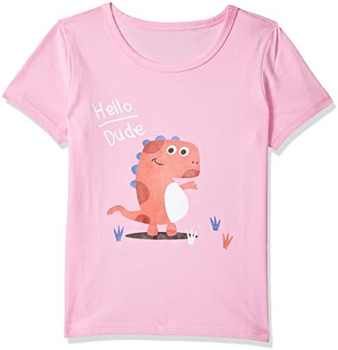 Raccoon Raider Hopscotch Boys Cotton Animal Text Art Half Sleeves Tshirt in Pink Color