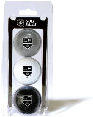 Team Golf NHL Los Angeles Kings Regulation Size Golf Balls, 3 Pack, Full Color Durable Team Imprint