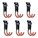 CoolYeah Slatwall Hooks Heavy Duty, Garage Storage Utility Double Hooks for Organizing Power Tools, Small J Hooks(Pack of 6, 4.7 × 1.9 × 2.5 inches)