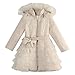 Richie House Girls' Padding Jacket with Ruffled Mesh RH1395 Size 3-14Y