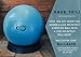 Live Infinitely Exercise Ball (55cm-95cm) Extra Thick Professional Grade Balance & Stability Ball- Anti Burst Tested Supports 2200lbs- Includes Hand Pump & Workout Guide Access