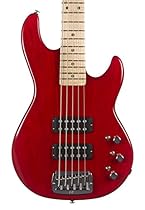 G&L USA L-2500 5 String Bass w/ K-Wiring, Clear Red, Maple
