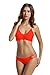 zeraca Women's Strap Side Bottom Halter Racerback Bikini Bathing Suits (FBA)