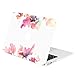 TOP CASE - Floral Reflection Pattern Rubberized Hard Case Compatible Older Generation MacBook Air 13