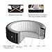 Goplus 4-6 Person Outdoor Spa Inflatable Hot Tub for Portable Jets Bubble Massage Relaxing w/Accessories Set (6 Person, Black)