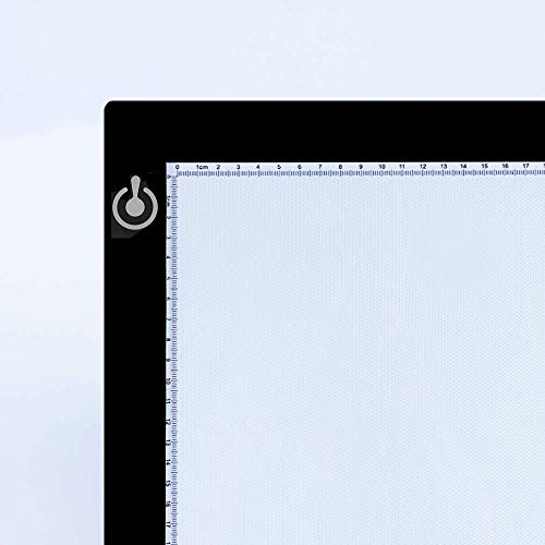 B4 Light Box, FOME Ultra-Thin B4 Tracing Light Box USB Power Adjustable Brightness LED Drawing Board Tracing Pad Artcraft Tracing Light Pad for Artists Drawing Sketching Animation Stenciling - Thumbnail 7